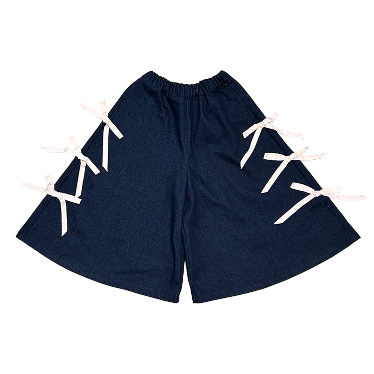 라메종드도도(LA MAISON DE DODO) Simply Rhea Ribbon Pants (Blue Denim)_여아용 긴바지