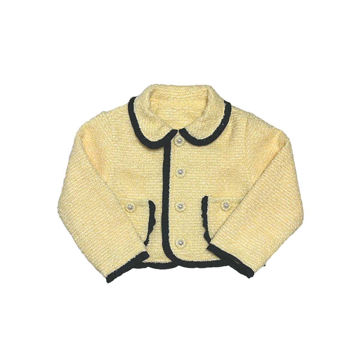 라메종드도도(LA MAISON DE DODO) Enchanted Dodo Tweed Jacket (Yellow)_여아용 트위드자켓