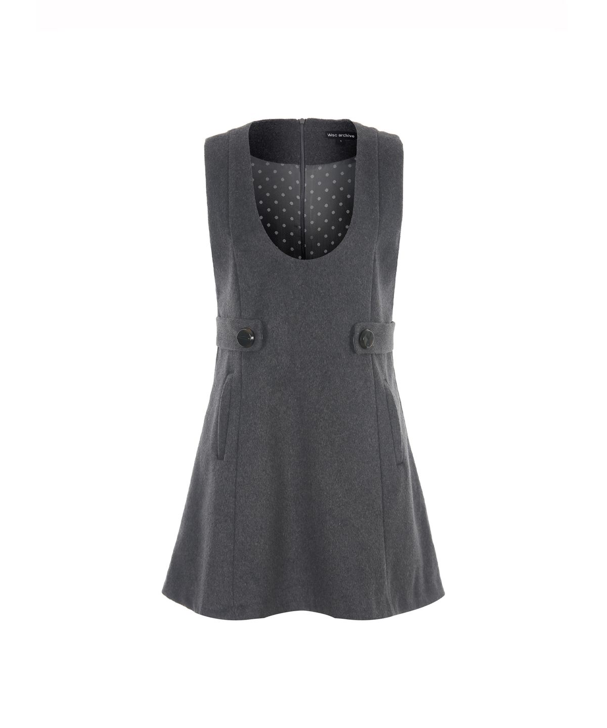 더블에스씨 아카이브(WSC ARCHIVE) Wool button mini dress 003