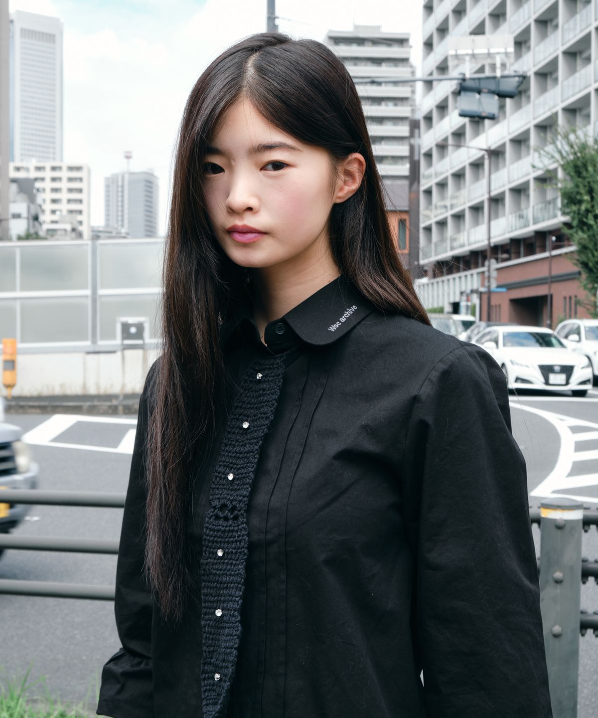 더블에스씨 아카이브(WSC ARCHIVE) Round collar pintuck blouse 001