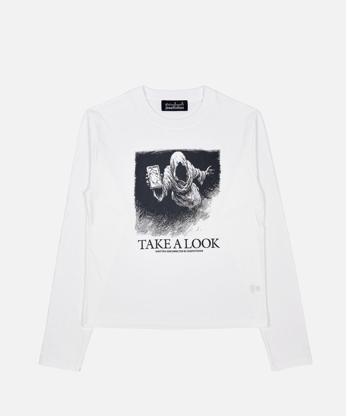 제스픽션(JESSFIXTION) TAKE A LOOK LONG SLEEVE (WHITE)