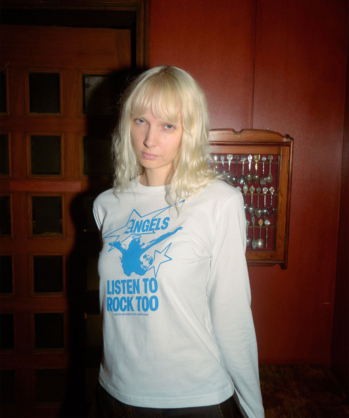 제스픽션(JESSFIXTION) ANGEL ROCK LONG SLEEVE (WHITE)