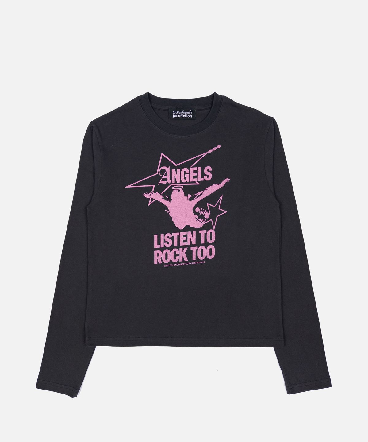 제스픽션(JESSFIXTION) ANGEL ROCK LONG SLEEVE (CHARCOAL)