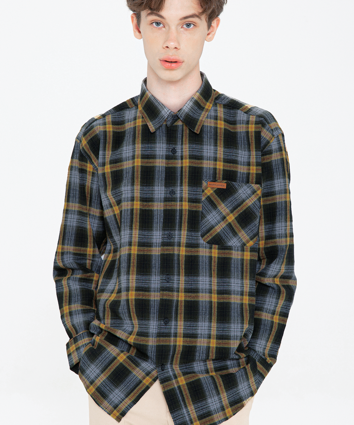 메리제임스(MARYJAMES) CENE SHIRTS - BLACK
