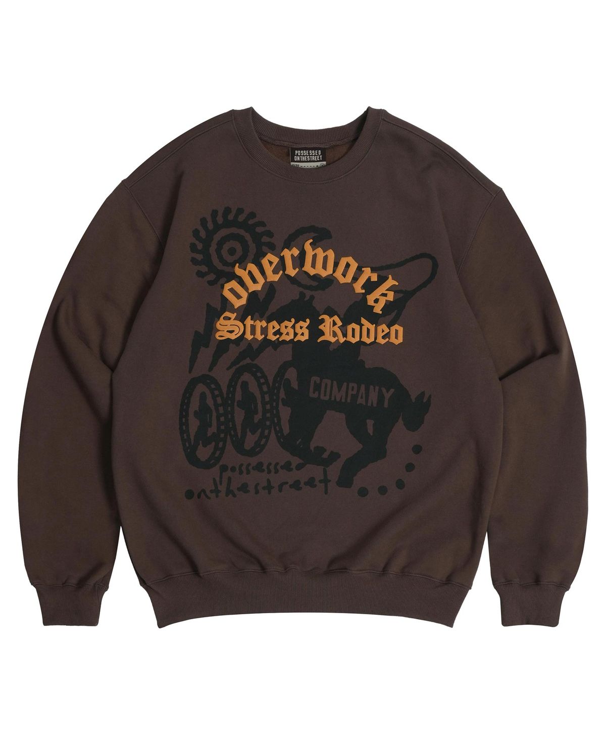 퍼츠(POTS) RODEO SWEATSHIRT [BROWN]