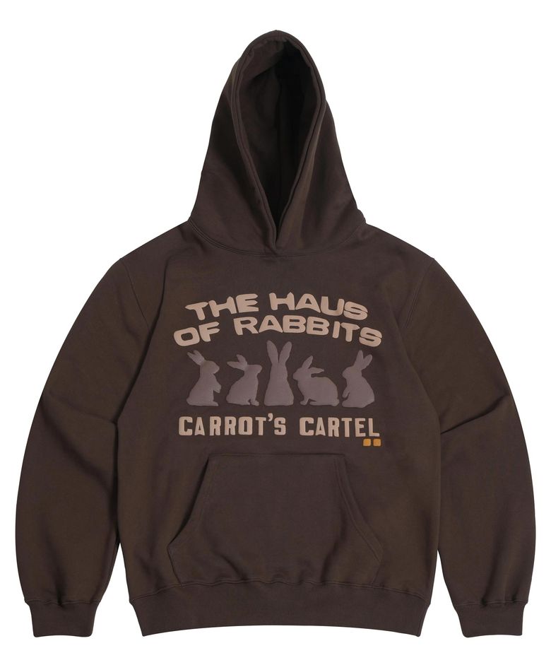 HAUS OF RABBITS HOODIE [BROWN]