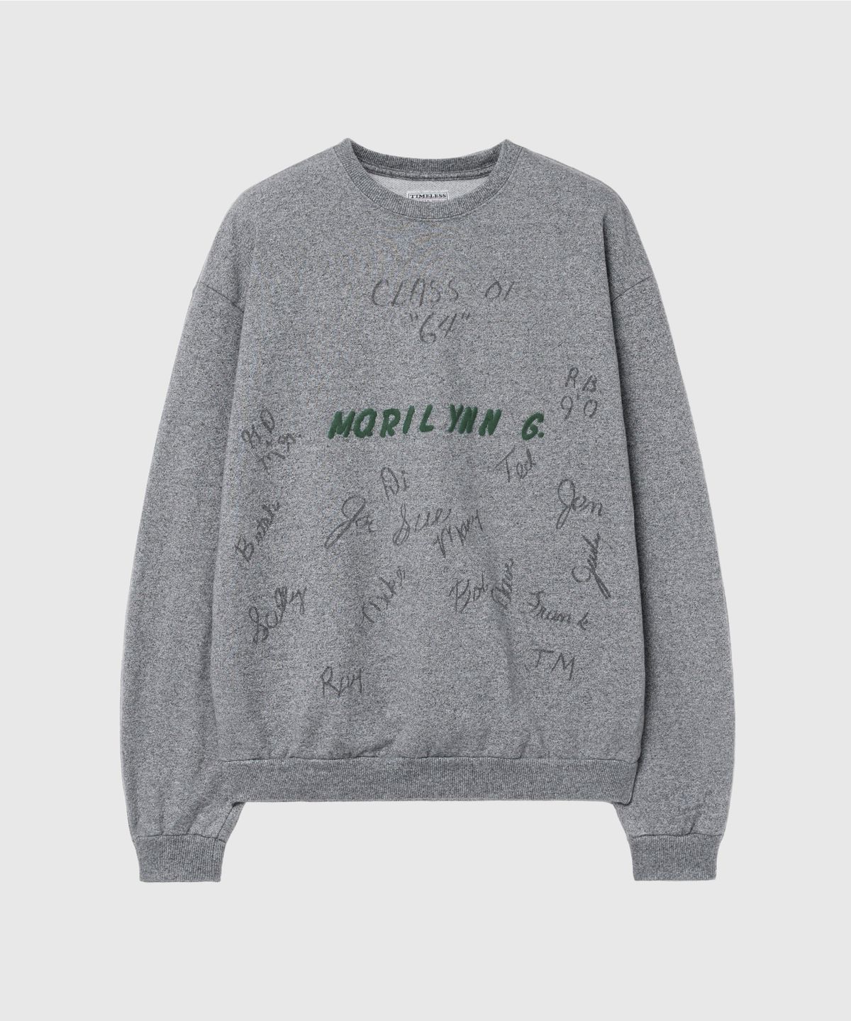 타임리스 스포츠웨어(TIMELESS SPORTSWEAR) Long ago graphic sweat shirts  Salt&Pepper / Doodles