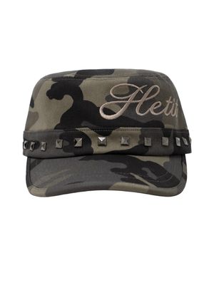 스터드 밀리터리 캡 (카모)