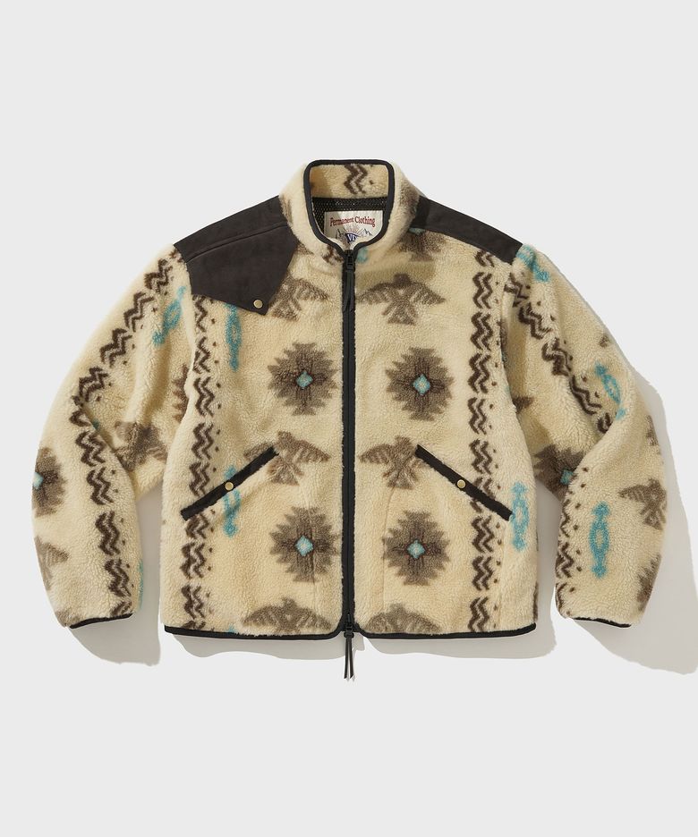 HEAVY WOOL PILE JACKET [Antique White]