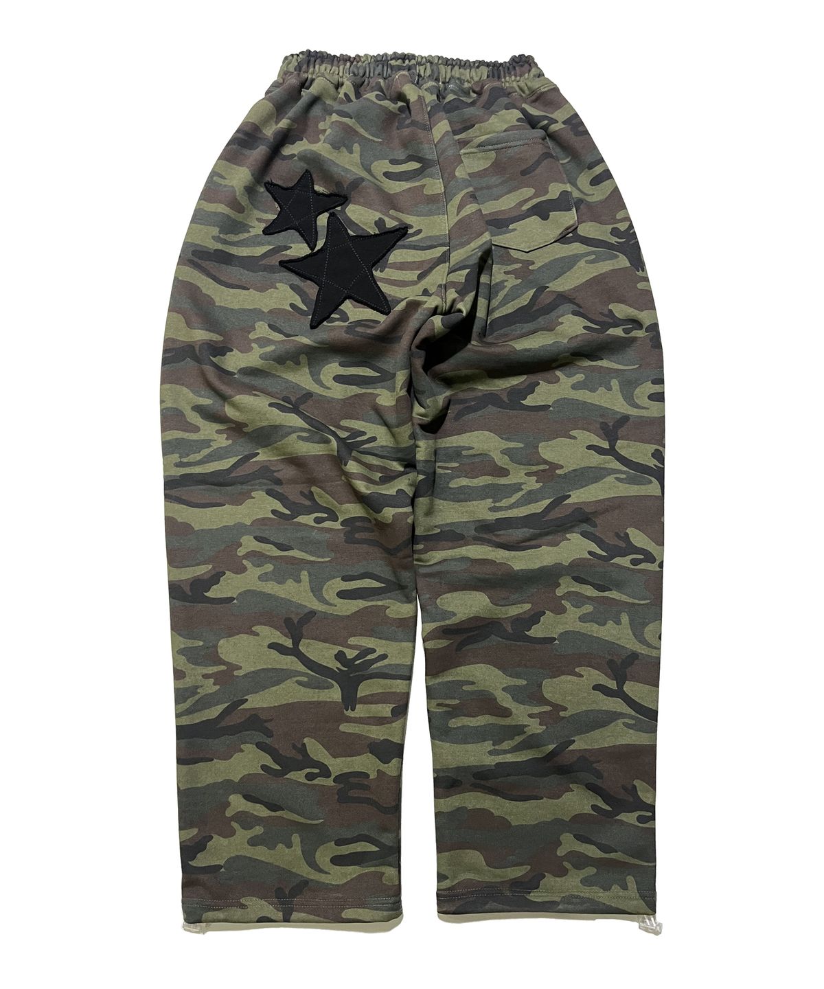 스케이터락(SK8ER ROCK) Night Camouflage Sweat Wide Pants ((khaki))