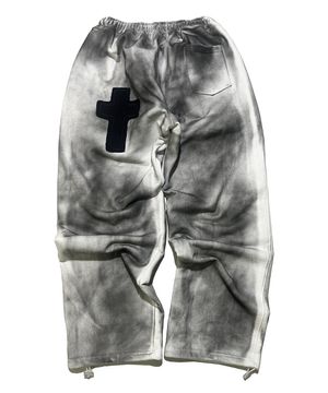 Cross Grunge Sweat Wide Pants ((offwhite))