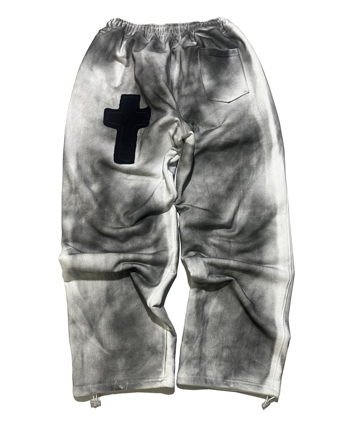 스케이터락(SK8ER ROCK) Cross Grunge Sweat Wide Pants ((offwhite))