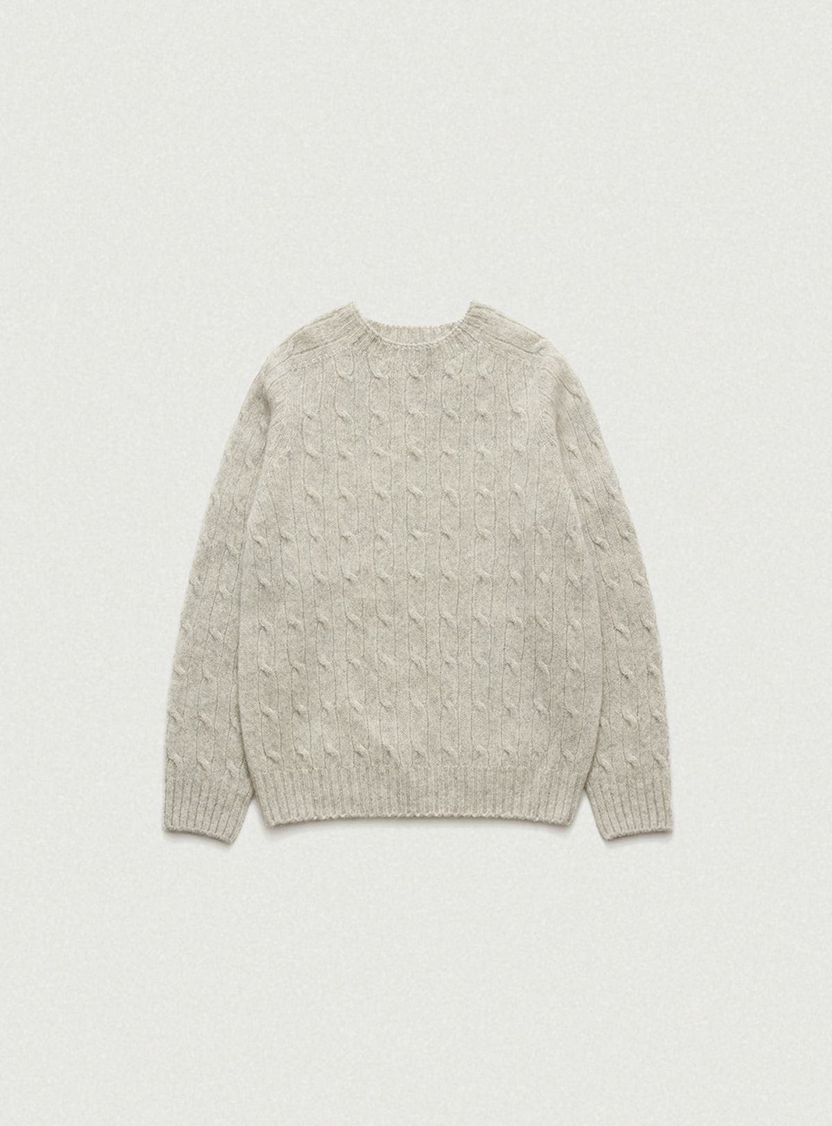 더바넷(THEBARNNET) Oversized Shaggy Dog Knit Sweater_Grey