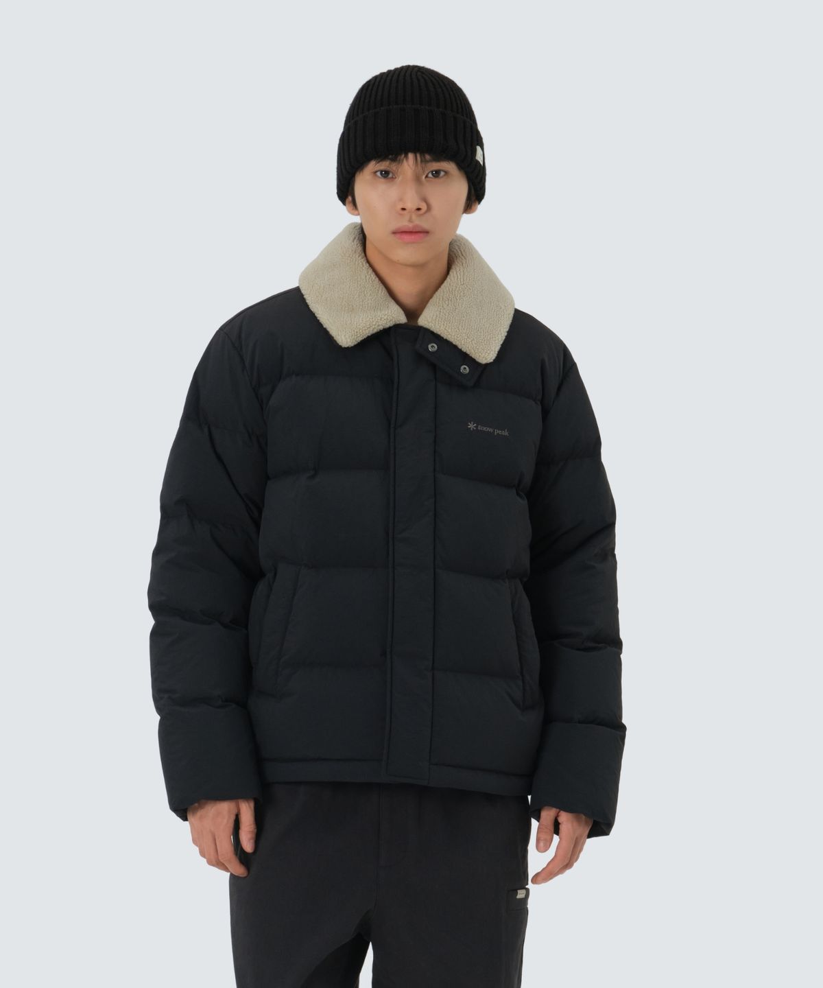 스노우피크 어패럴(SNOWPEAK APPAREL) 카라 부클넥 헤비 다운 자켓 (S25WMGDJ56) Dark Charcoal