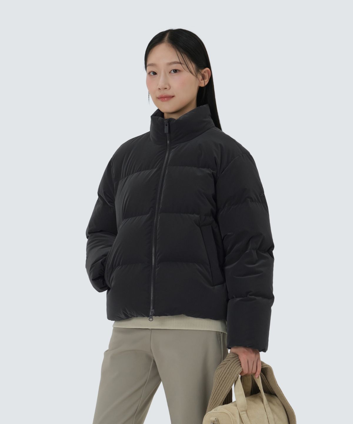 스노우피크 어패럴(SNOWPEAK APPAREL) 실키 여성 미들 다운 자켓 (S25WWTDJ29) Charcoal