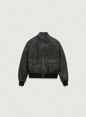 Brine Vintage Leather Jacket_Black