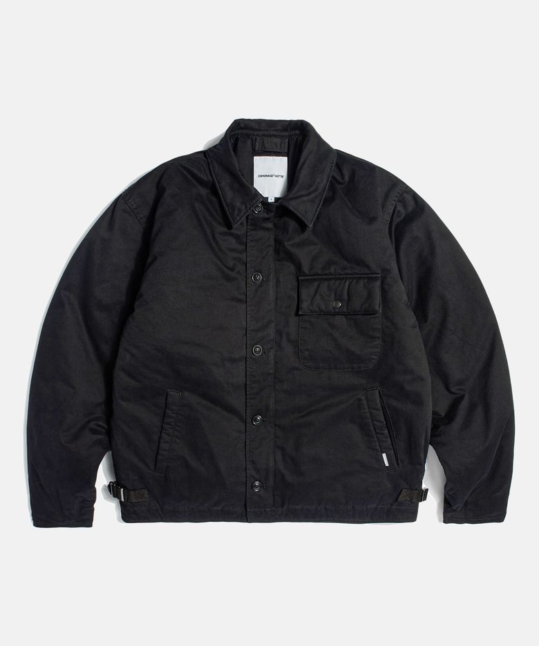 Insulated A-2 Deck Jacket Black