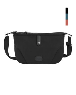 엘르 여성 나일론 미니 반달 크로스백 카라