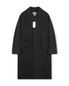 OVERSIZED TEXTURED CASHMERE BALMACAAN COAT MELANGE CHARCOAL
