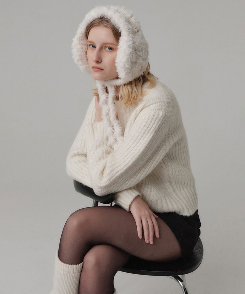 로띠 퍼 이어머프_아이보리 / LOTTIE FUR EAR MUFFS_IVORY