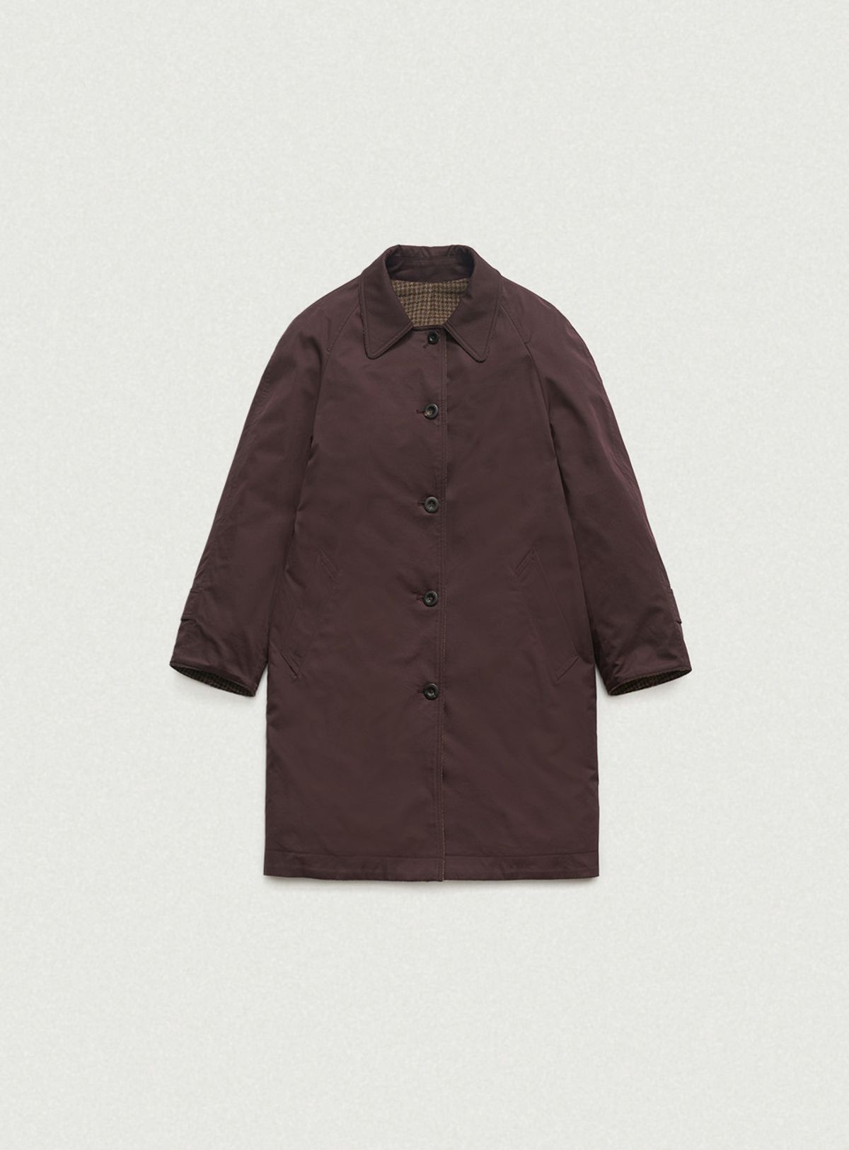 더바넷(THEBARNNET) Bastide Reversible Trench Coat_Burgundy