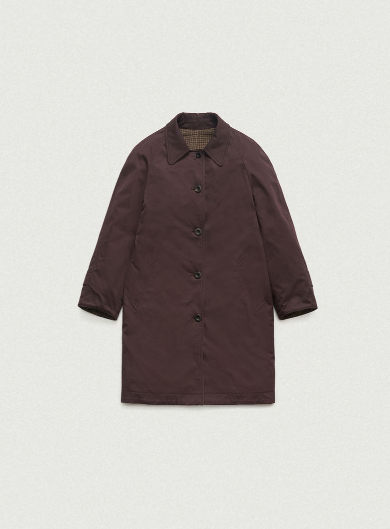 Bastide Reversible Trench Coat_Burgundy