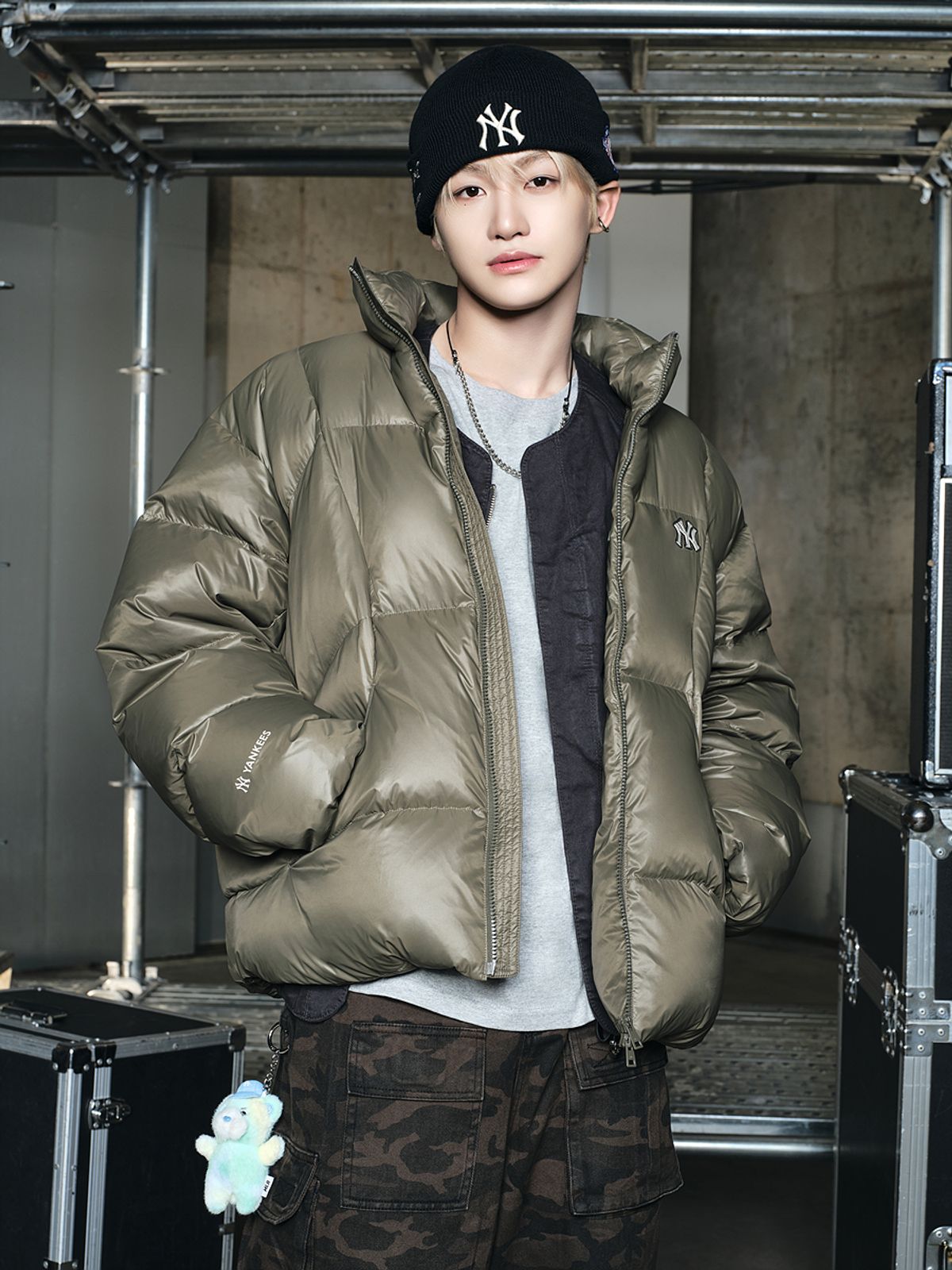 엠엘비(MLB) 커브패딩 NY (L.Khaki)