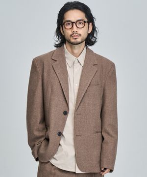 울 릴렉스드핏 블레이저 (BEIGE)