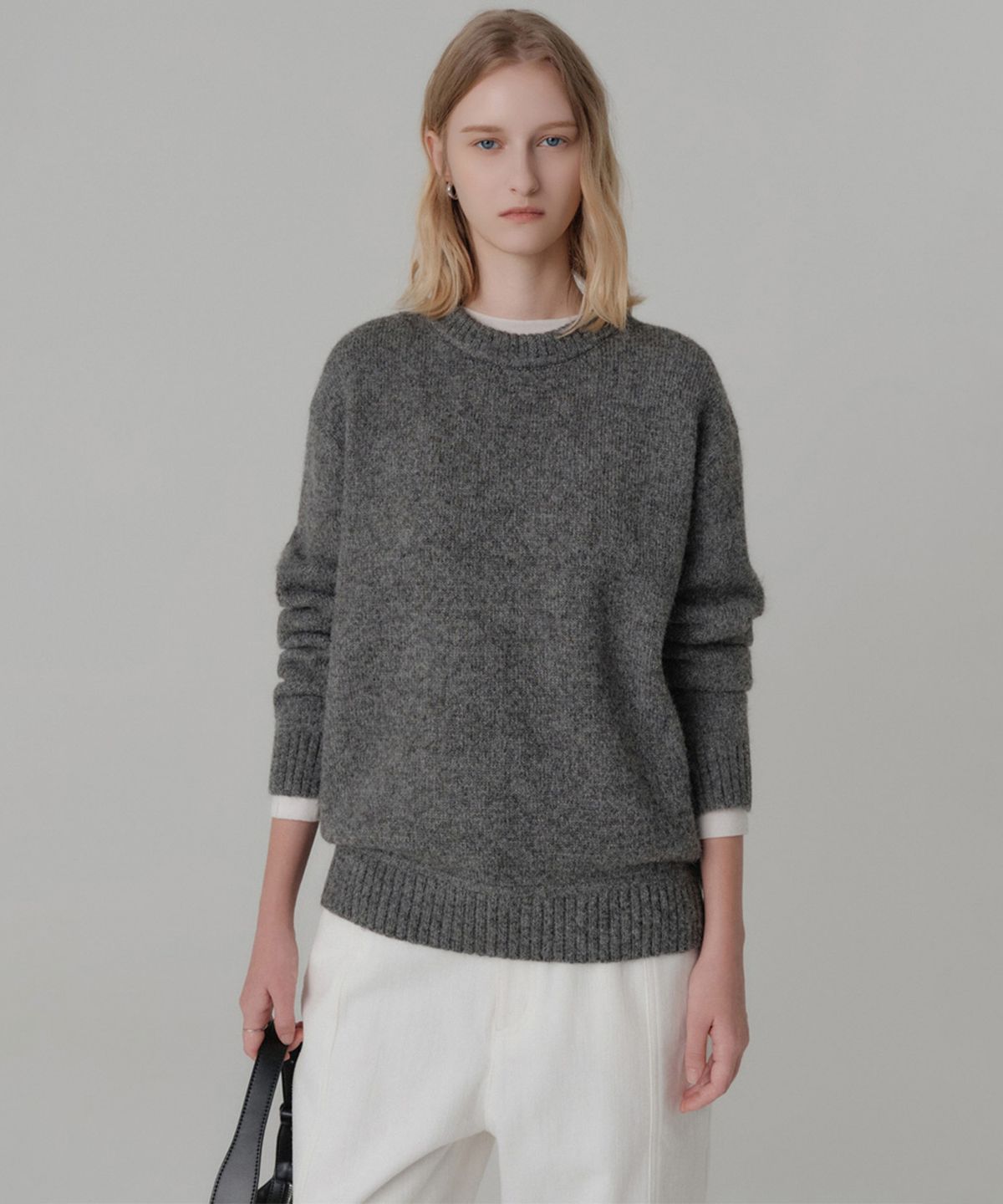 룩캐스트(LOOKAST) 주니 알파카 니트 탑 / JUNI ALPACA KNIT TOP_3colors