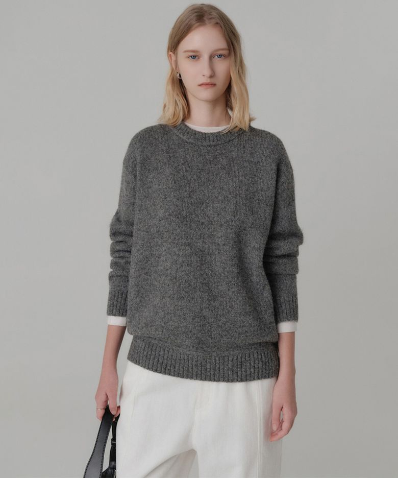 주니 알파카 니트 탑 / JUNI ALPACA KNIT TOP_3colors