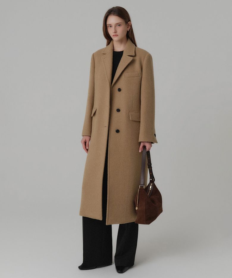 소이 부클 울 싱글 코트_카멜 / SOY BOUCLE WOOL SINGLE COAT_CAMEL