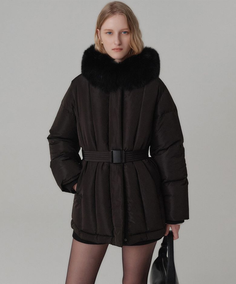 로웰 폭스퍼 덕다운 패딩 / LOWELL FOXFUR DUCKDOWN PADDING_2colors