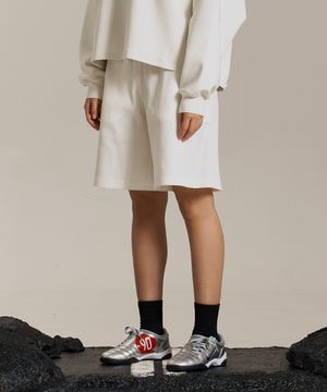와플 유니 트레일 쇼츠-아이보리