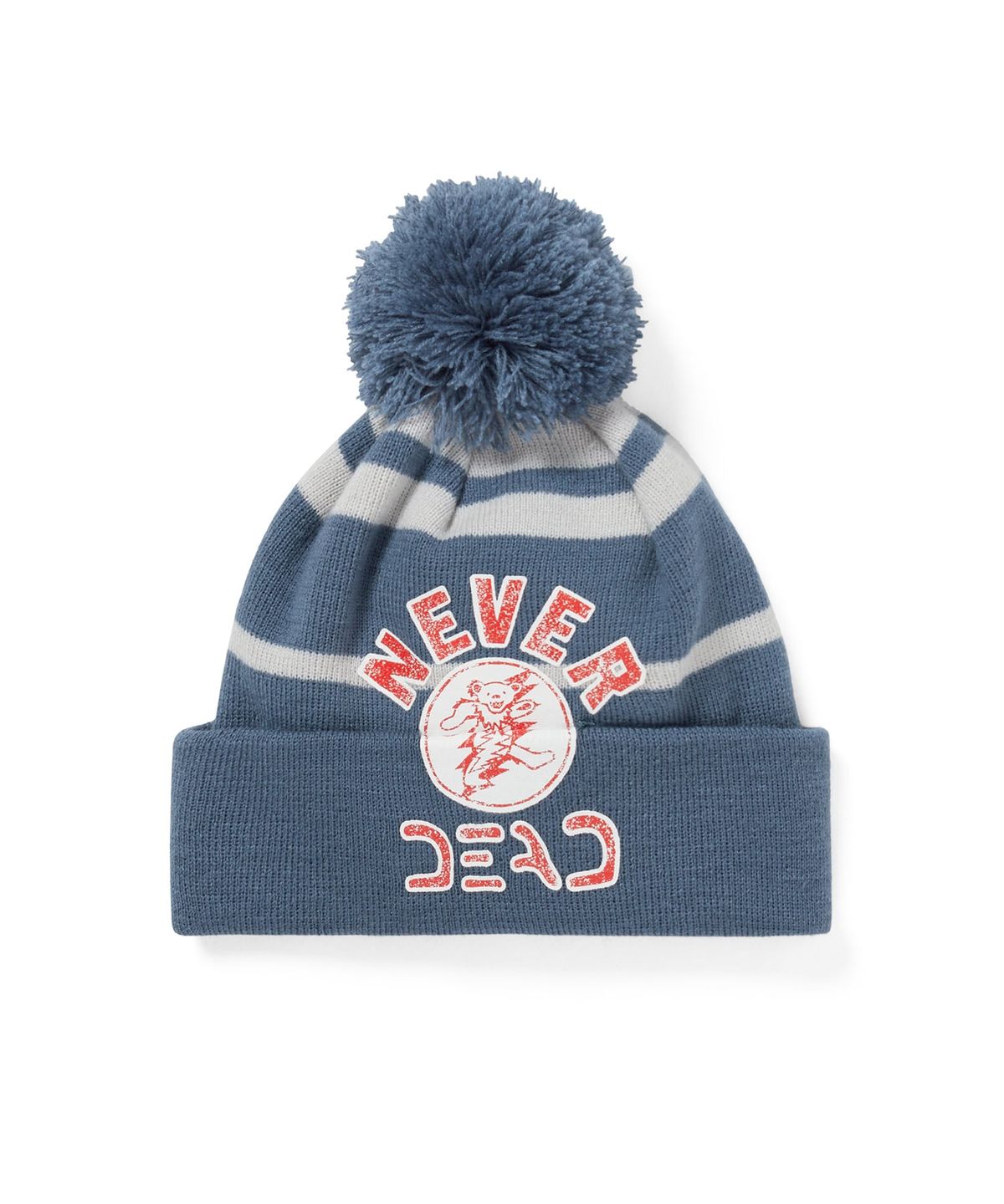 디스이즈네버댓(THISISNEVERTHAT) GD Lightning Bear Pom Beanie Dusty Blue