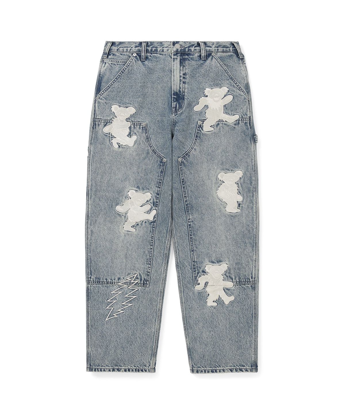 디스이즈네버댓(THISISNEVERTHAT) GD Lightning Double Knee Pant Washed Blue