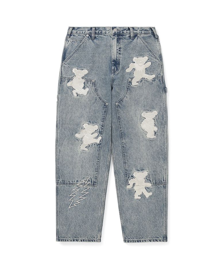GD Lightning Double Knee Pant Washed Blue