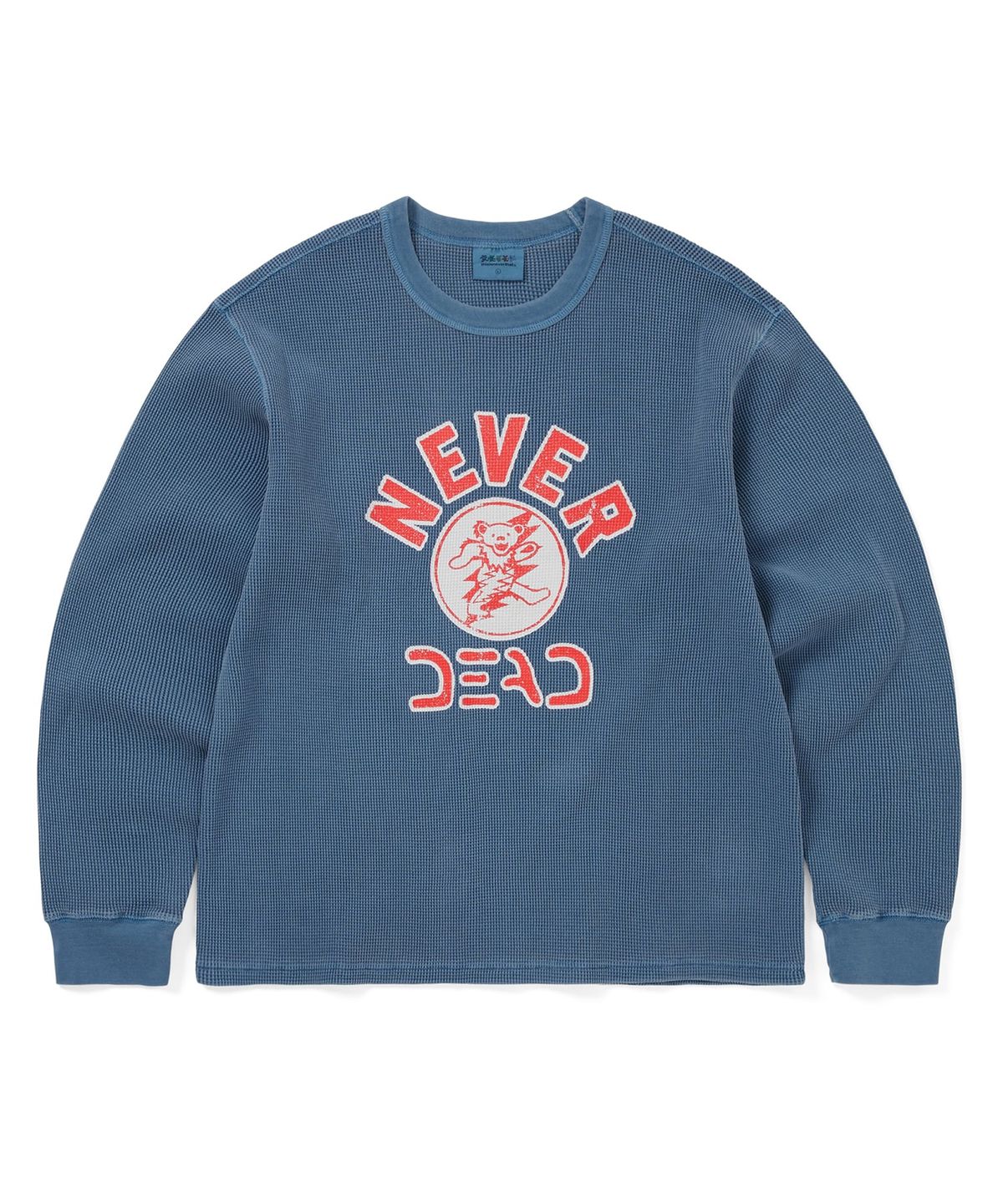 디스이즈네버댓(THISISNEVERTHAT) GD Overdyed Waffle L/S Dusty Blue