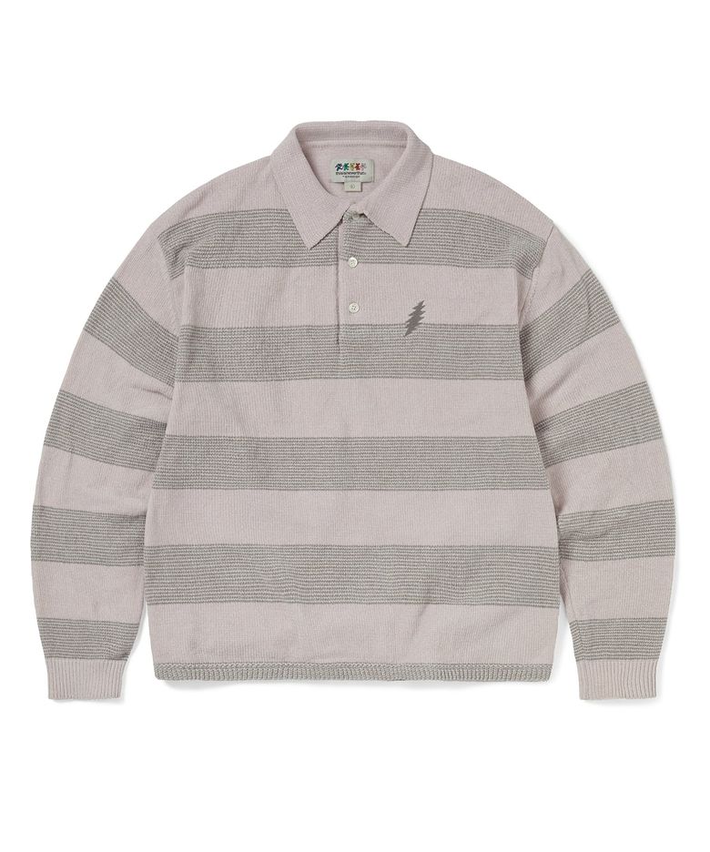 GD Lightning Velvet Knit Polo Light Pink