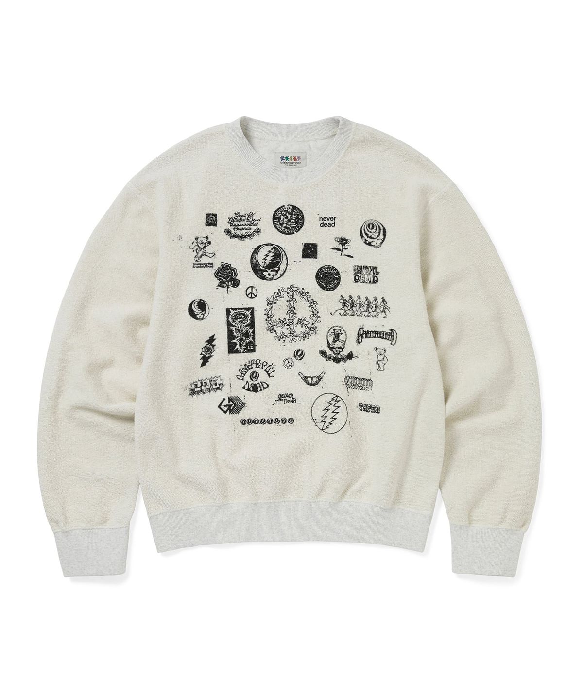 디스이즈네버댓(THISISNEVERTHAT) GD Iconography Reversible Crewneck Heather Grey