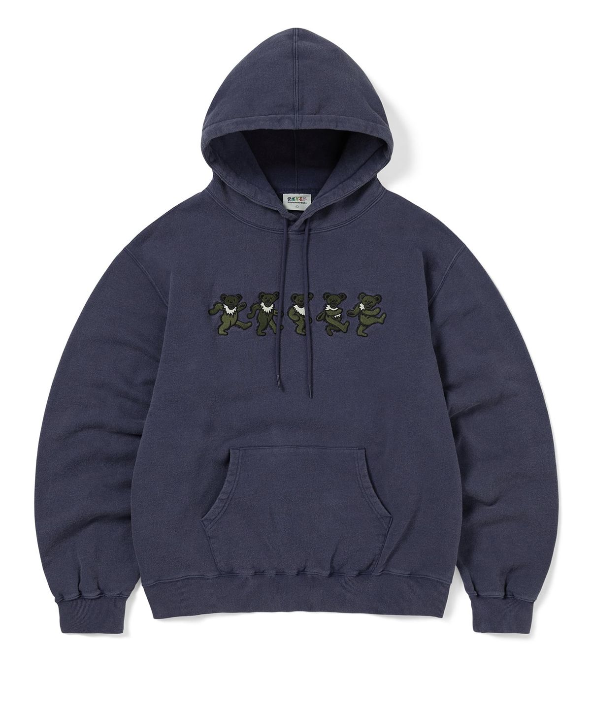 디스이즈네버댓(THISISNEVERTHAT) GD Dancing Bears Hoodie Washed Navy