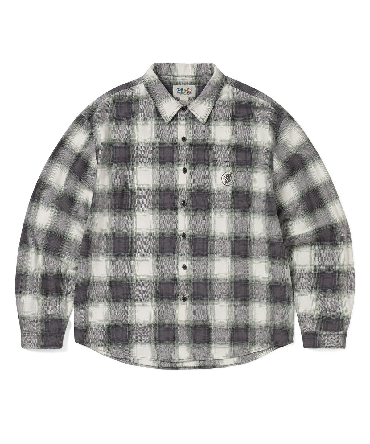 디스이즈네버댓(THISISNEVERTHAT) GD Lightning Bear Plaid Shirt Purple