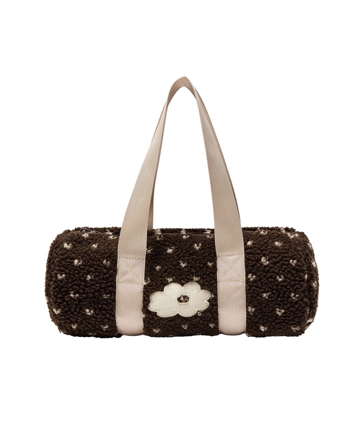 데이지신드롬(DAISY SYNDROME) DOT FLEECE BAG brown