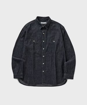 DENIM WORK SHIRT [BLACK]
