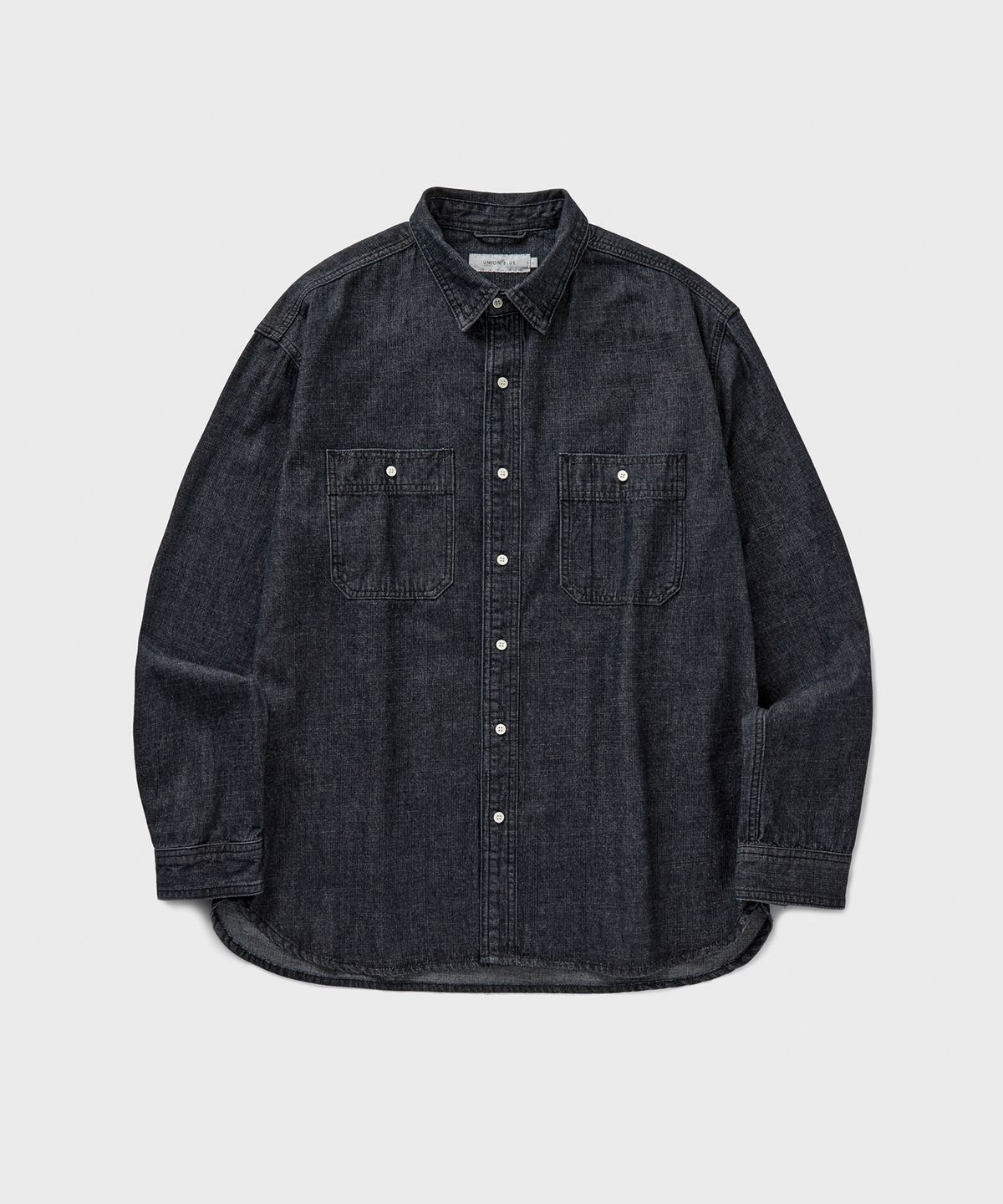 유니온블루(UNION BLUE) DENIM WORK SHIRT [BLACK]