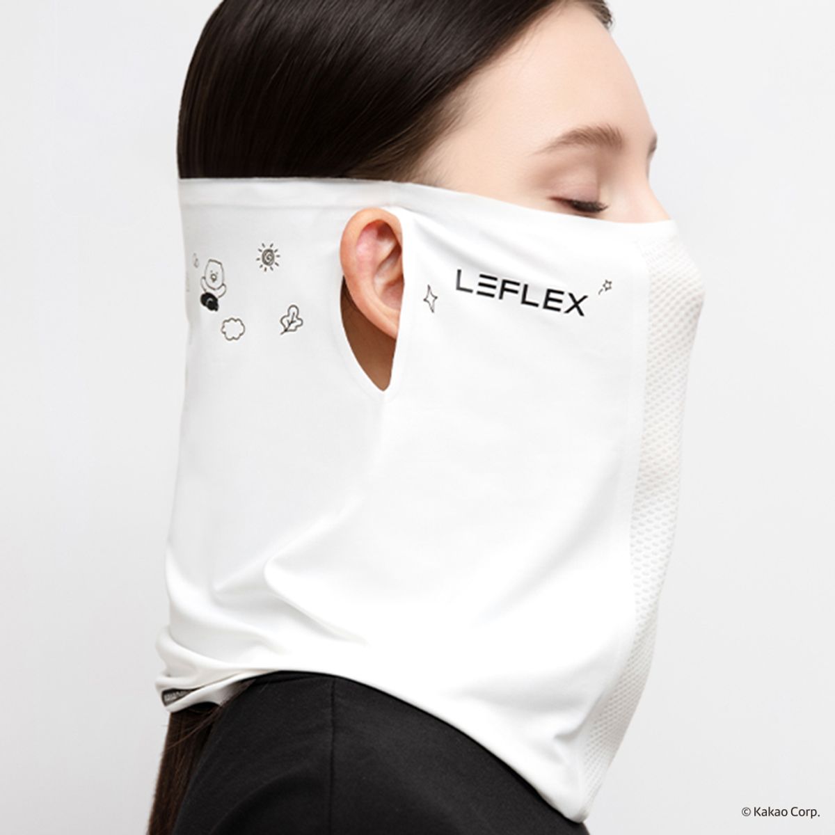 르플렉스(LEFLEX) 르플렉스 x 라이언&춘식 자외선차단마스크 심리스 얼굴햇빛가리개 일상마스크 바이크마스크 골프마스크 러닝마스크