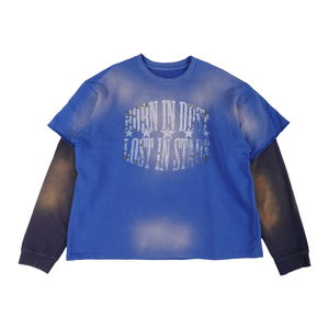 Lost In Stars Layered Sweatshirt Blue
