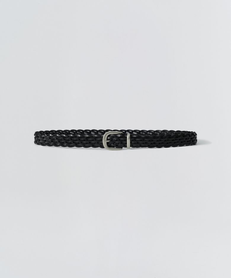 Long Braid Weaving Belt_Black