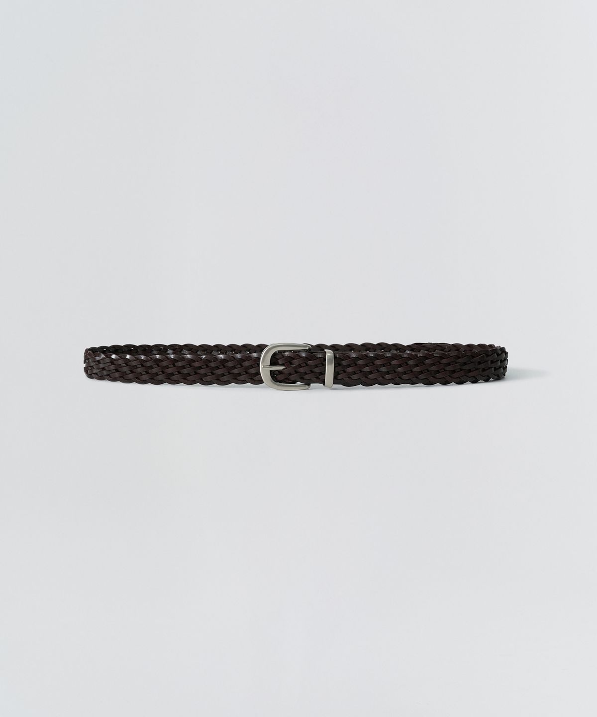 이지오(EZIO) Long Braid Weaving Belt_Brown