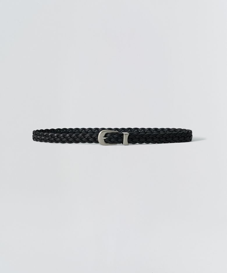 Slim Weaving Belt_Black