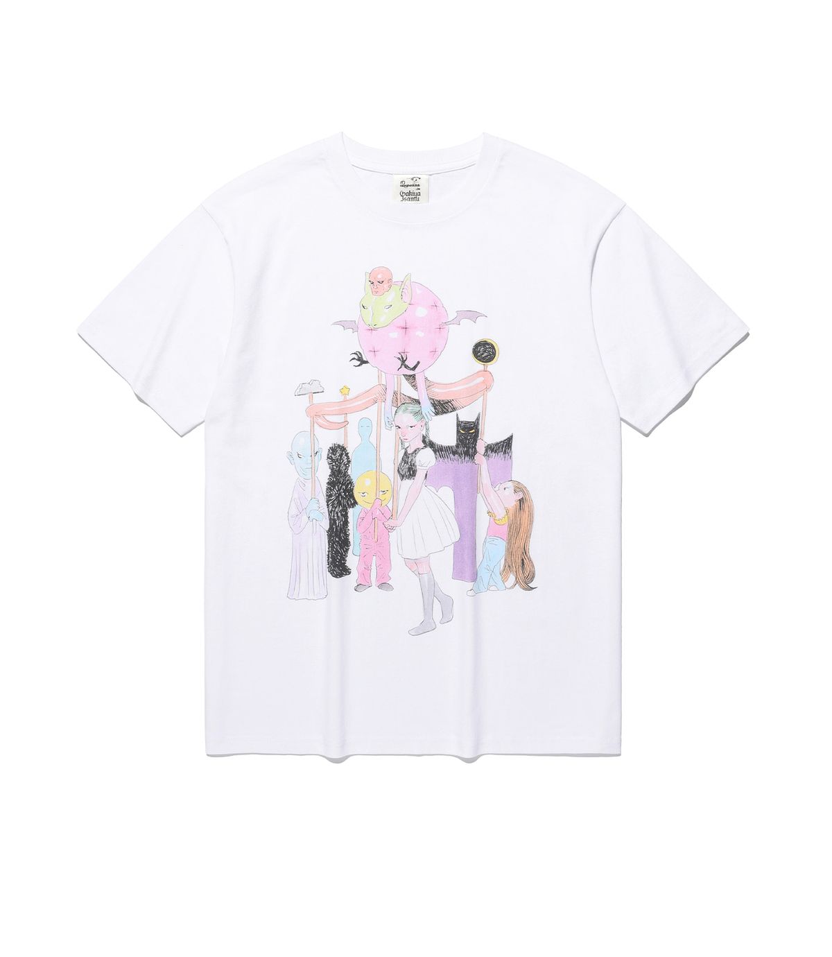 나이스고스트클럽(NICEGHOSTCLUB) GAKIYA ISAMU TEE_WHITE(NG2FFUT502C)